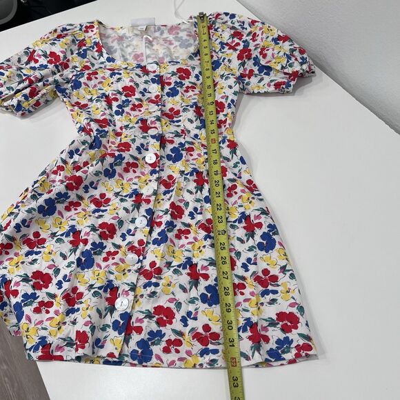 RIXO LONDON Floral Short Sleeve Button Up Dress Size 4 NWT Cute Party Vacation - Picture 11 of 11